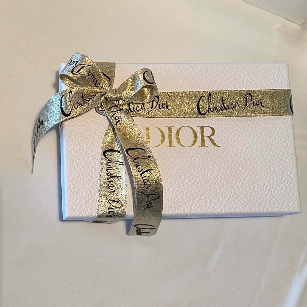 Dior Box with holiday ribbon 8 1/4 x 5 1/2